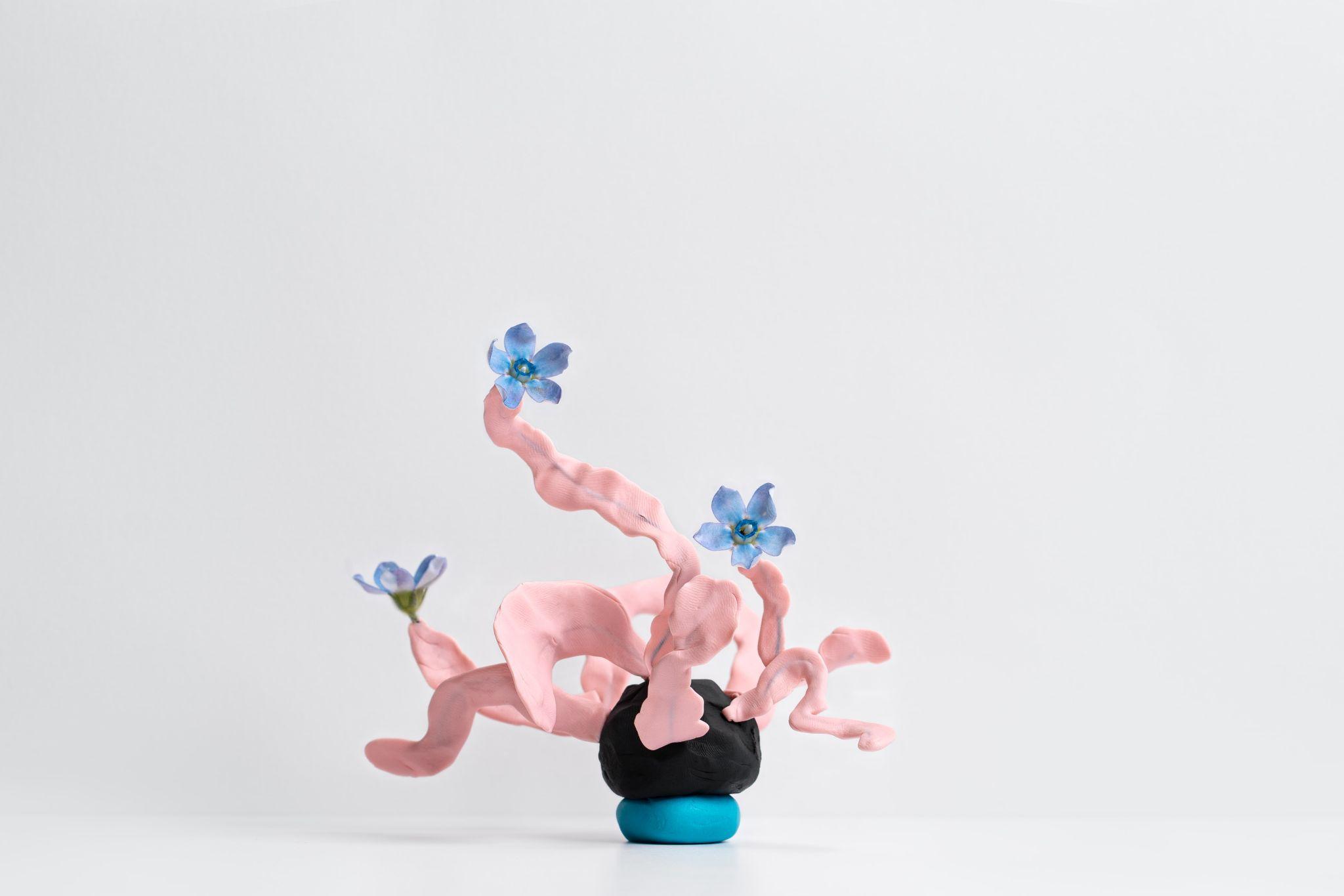 Plasticine flowers