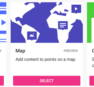 Map format to select on Padlet